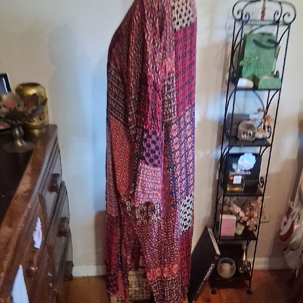 Loft Outlet Multicolor Patchwork Long Kimono M/L - image 7